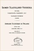 Statistisk årsbok för Finland 1917 (på finska och på franska)