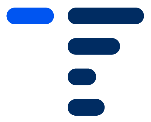 Tilastokeskuksen logossa oleva merkki muistuttaa isoa T-kirjainta. T-kirjaimen varsi ja oikea sakara koostuvat tummansinisistä palkeista. Vasemman yläsakaran palkki on sähkönsininen.